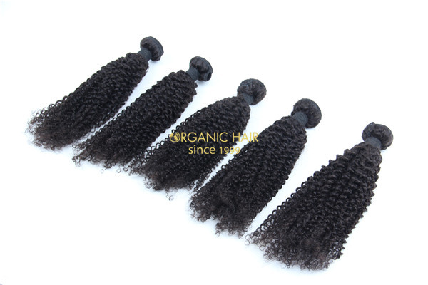 Afro kinky curly  human hair extensions wholesale